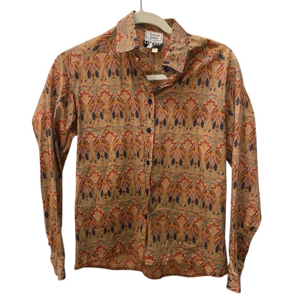 Liberty of London Cotton Thomas & Jonathan CanterburyEngland button down top 6